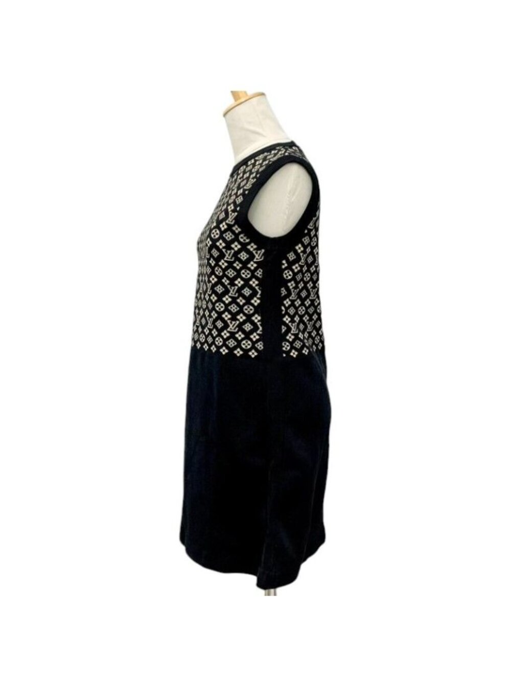 Louis Vuitton Dress Black Monogram Logo - Picture 2 of 10
